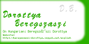 dorottya beregszaszi business card